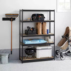 Étagère de rangement en acier robuste sans boulons à 5 niveaux de 48 po x 72 po x 18 po - Brightroom™