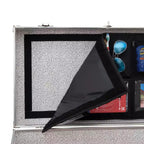 Organisateur de couvercle de malle Seward : Organisateur noir pour malles de camp et coffres de rangement, utilité universelle, aucun assemblage requis, capacité de 11,3 kg