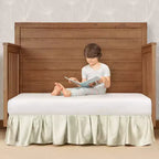 Matelas de berceau et de lit pour enfant Evolur Breath Flow Classic à ressorts intérieurs : Sensation moelleuse, housse en polyester, épaisseur de 6 po