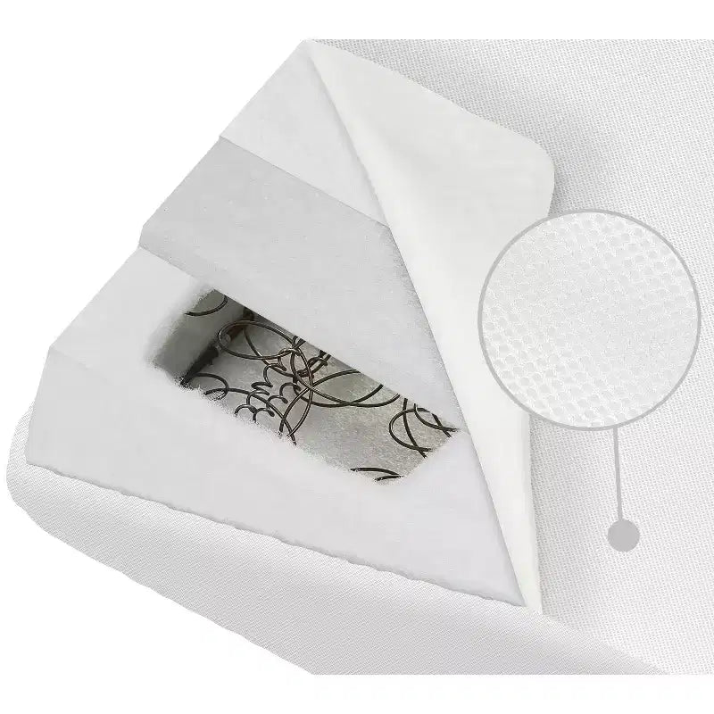 Matelas de berceau et de lit pour enfant Evolur Breath Flow Classic à ressorts intérieurs : Sensation moelleuse, housse en polyester, épaisseur de 6 po