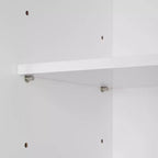 Meuble de rangement au sol RiverRidge Ellsworth pour salle de bain et buanderie avec portes et étagères réglables - Blanc