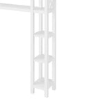 Étagère de salle de bain ouverte Coventry à poser au-dessus des toilettes avec étagères Blanc - Alaterre Furniture