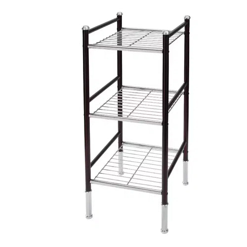3 Tier Duplex Line Storage Tower Black - Organize It All