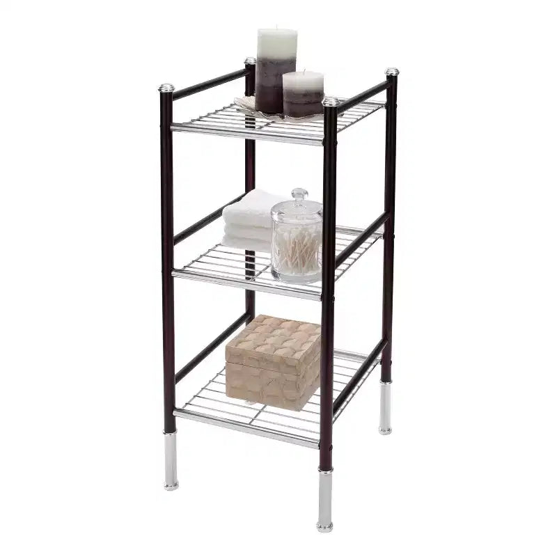 Tour de rangement duplex à 3 niveaux noire – Tout organiser