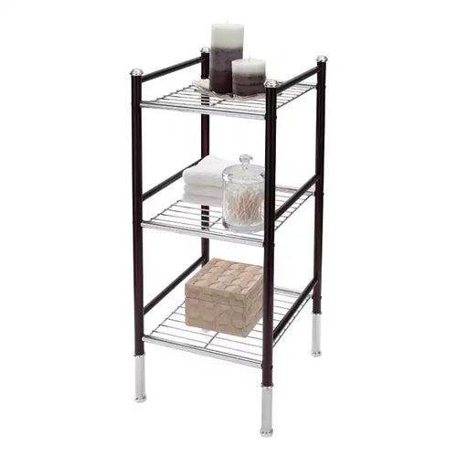Tour de rangement duplex à 3 niveaux noire – Tout organiser