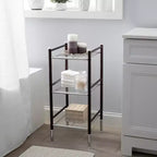 Tour de rangement duplex à 3 niveaux noire – Tout organiser