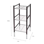 Tour de rangement duplex à 3 niveaux noire – Tout organiser