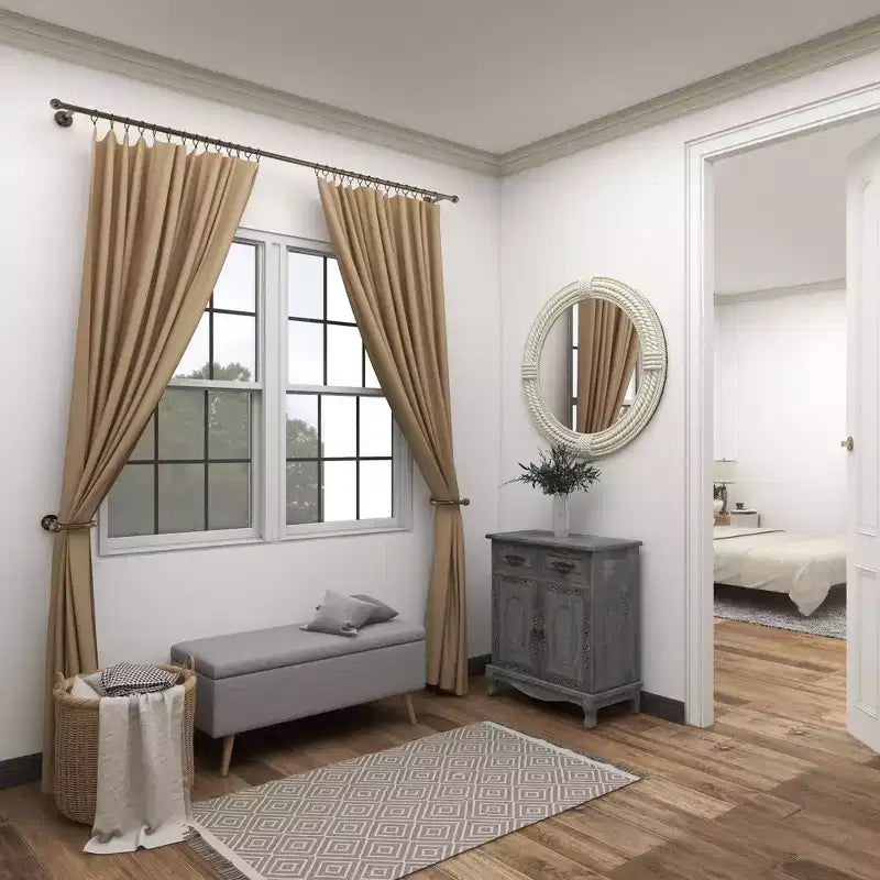 Miroir mural en bois côtier avec accents de corde enroulée Blanc - Olivia & May: Décor de plage nautique, aucun assemblage requis