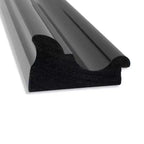 Miroir de porte pleine longueur Amanti Art noir colonial non biseauté de 20 po x 54 po – Quincaillerie de suspension incluse, cadre en polystyrène