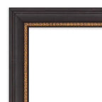 Miroir mural biseauté noir Ashton en bois 39" x 27" - Amanti Art : Rectangulaire moderne, aucun assemblage requis