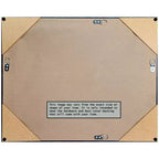 Miroir mural étroit de 31 po x 25 po, sans biseau, en EVA marron - Amanti Art