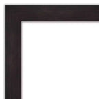 Miroir mural de salle de bain non biseauté 34" x 28" Marron expresso - Amanti Art : Miroir de courtoisie rectangulaire moderne, à fixation murale