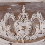 Miroir mural en bois floral sculpté d'acanthe marron - Olivia & May