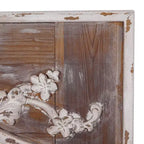Miroir mural en bois floral sculpté d'acanthe marron - Olivia & May