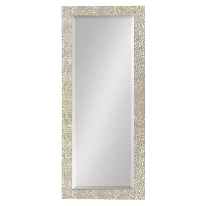 Miroir mural décoratif biseauté encadré Coolidge 46 cm x 127 cm Or - Kate & Laurel All Things Decor: Finition Champagne, Texturé