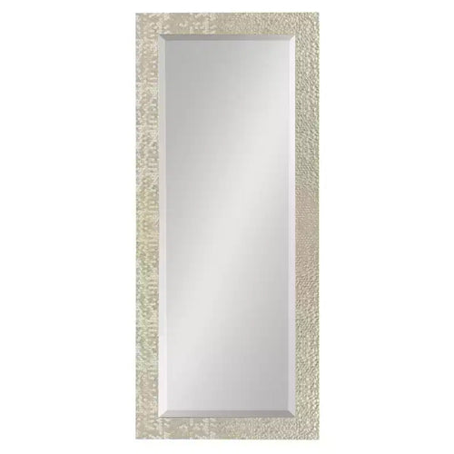 Miroir mural décoratif biseauté encadré Coolidge 46 cm x 127 cm Or - Kate & Laurel All Things Decor: Finition Champagne, Texturé