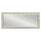 Miroir mural décoratif biseauté encadré Coolidge 46 cm x 127 cm Or - Kate & Laurel All Things Decor: Finition Champagne, Texturé