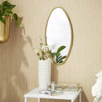 Miroir Mural en Bois Formes Variées Lot de 4 Or - CosmoLiving by Cosmopolitan : Cadre Moderne en Fer, Fixation Murale, Aucun Assemblage Requis