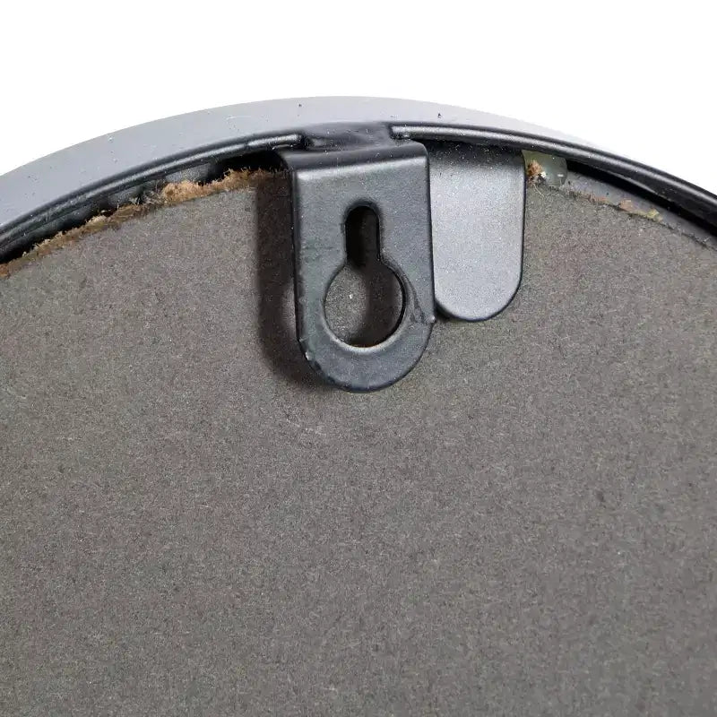 Miroir mural rond grappe de bulles en métal noir - Olivia & May : Cadre en fer contemporain, hauteur 132 cm