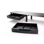 Mind Reader Organisateur de bureau, 38,5 po (L) x 11 po (l) x 2,55-6,5 po (H), Noir