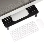Support d'écran Mind Reader, réglable en hauteur, rehausseur d'ordinateur portable ventilé, bureau, métal, 36,8 cm (L) x 23,5 cm (l) x 10,2-14 cm (H), noir