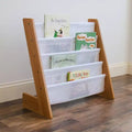 Humble Crew Kids' Journey L-Shaped 4 Tier Bookshelf White/Natural
