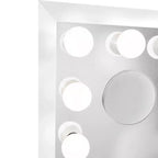 Miroir de courtoisie Hollywood à LED avec 12 ampoules, miroir grossissant magnétique 5X, Bluetooth, mural ou sur table