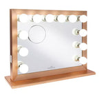 Impressions Vanity Starlight Plus LED Vanity Mirror with 12 Bulbs, Magnetic 5X Magnifying Mirror, Tabletop or Wall Mount Hollywood Makeup Mirror