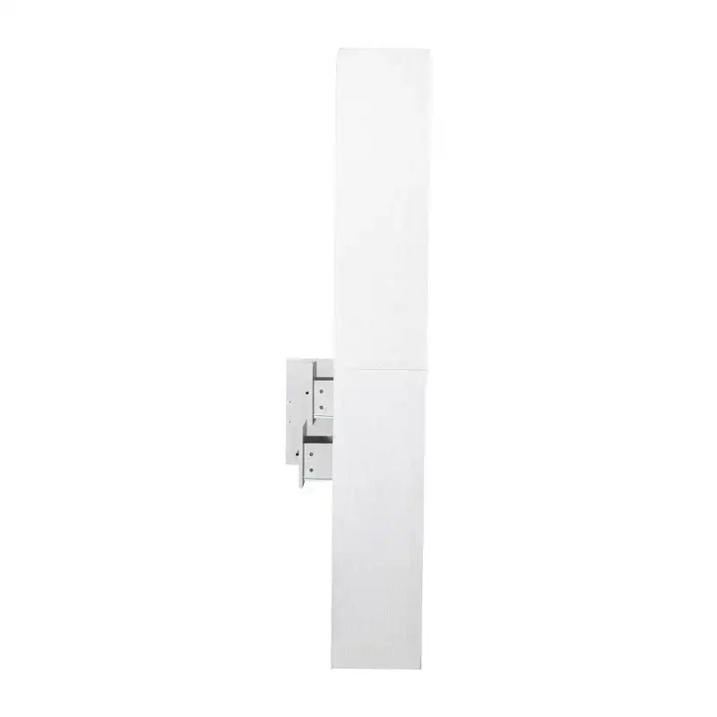Bibliothèque de 200 cm de haut avec 9 casiers, panneau perforé et 3 tiroirs, grande étagère en bois, blanc
