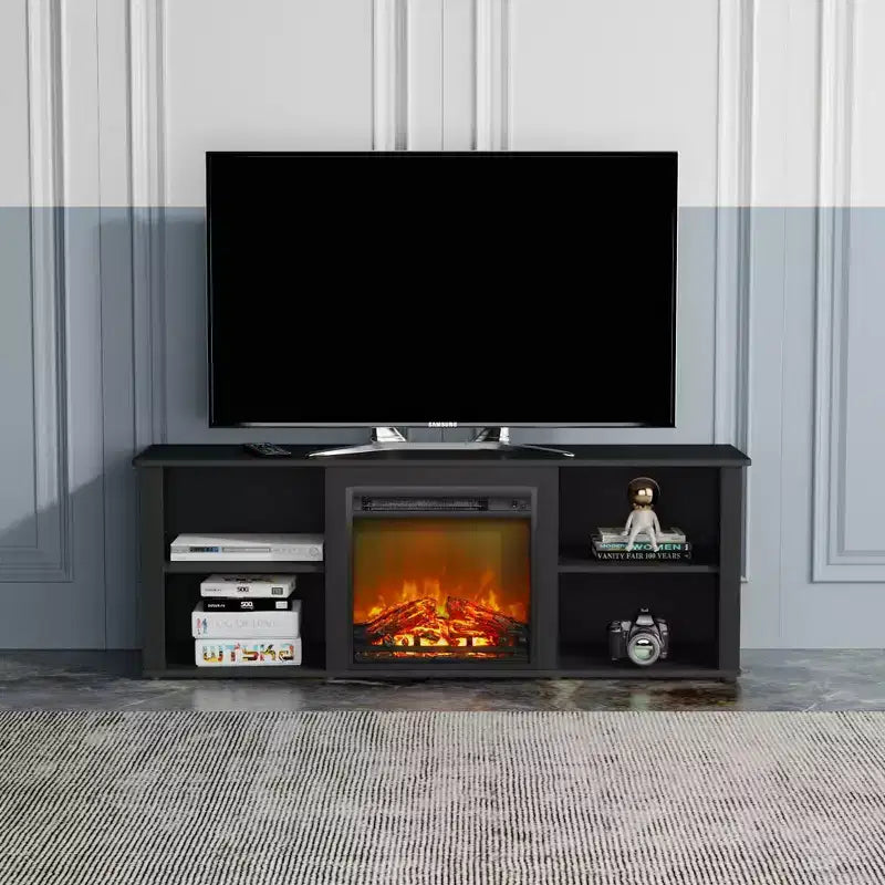HOMLUX Modern Fireplace TV Stand for TVs up to 65 with 1400W Electric Fireplace