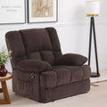 MAYEERTY Chocolate Oversized Rocking Recliner Chair For Adults Living Room