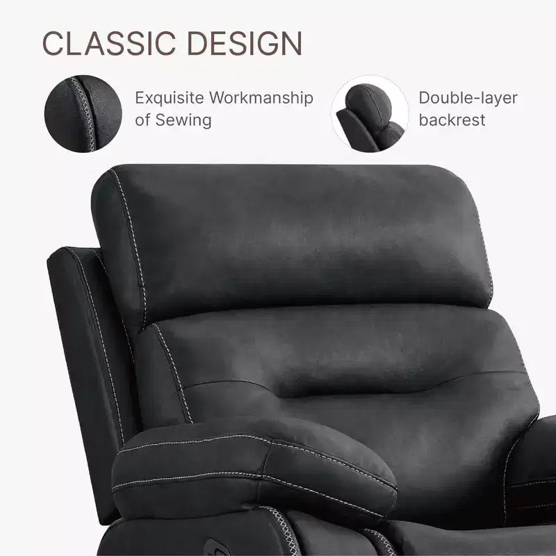 Fauteuil inclinable, planeur et bascule manuel pour salon