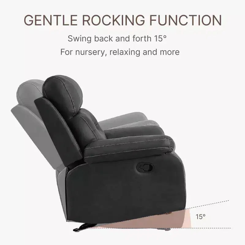 Fauteuil inclinable, planeur et bascule manuel pour salon