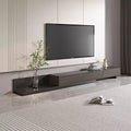 Gaoyangjiaju 78.7 to 110 Extendable Modern TV Stand for TVs up to 100 - L-Shaped Media Console with 3 Drawers - Grey Wood Grain