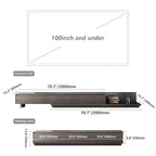 Meuble TV d'angle extensible de 200 à 280 cm pour téléviseurs jusqu'à 100", console média avec 3 tiroirs, bois gris