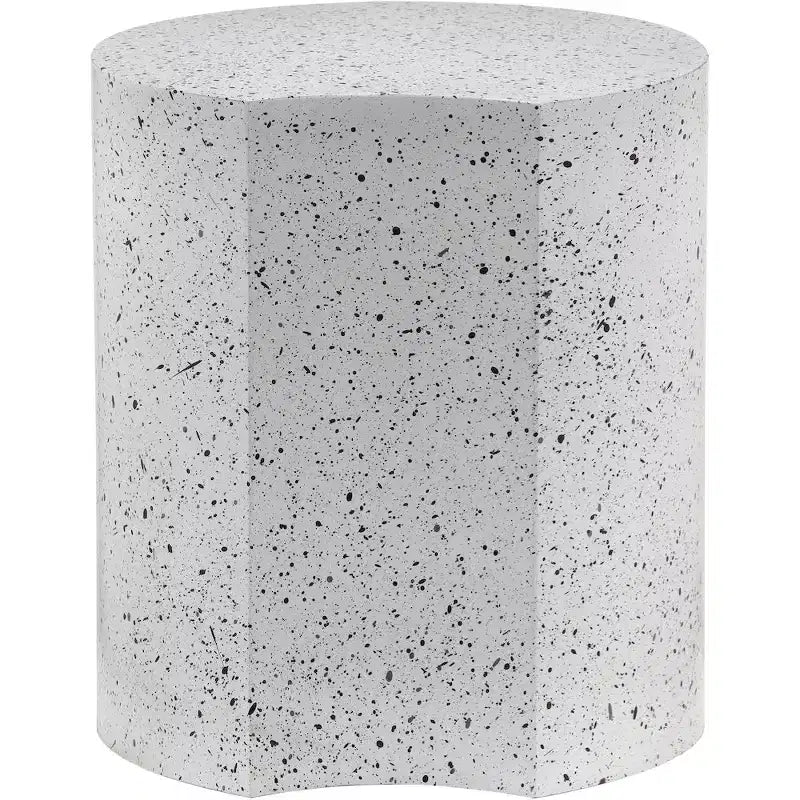 Table d'appoint Dimple Black Iron, Table d'appoint modulaire en terrazzo, Design gigogne contemporain