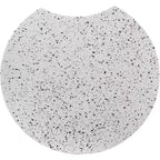 Table d'appoint Dimple Black Iron, Table d'appoint modulaire en terrazzo, Design gigogne contemporain