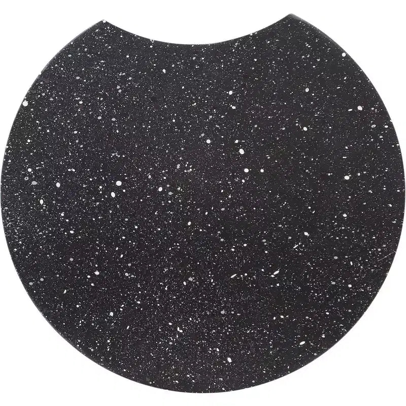 Table d'appoint Dimple Black Iron, Table d'appoint modulaire en terrazzo, Design gigogne contemporain