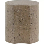 Table d'appoint Dimple Black Iron, Table d'appoint modulaire en terrazzo, Design gigogne contemporain