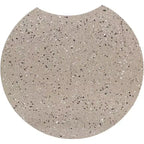 Table d'appoint Dimple Black Iron, Table d'appoint modulaire en terrazzo, Design gigogne contemporain