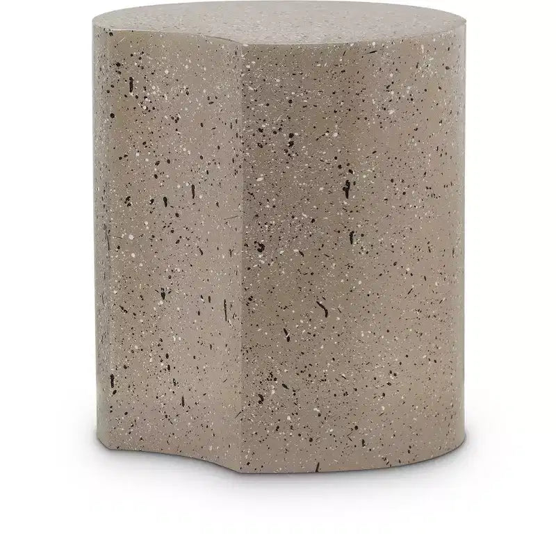 Table d'appoint Dimple Black Iron, Table d'appoint modulaire en terrazzo, Design gigogne contemporain