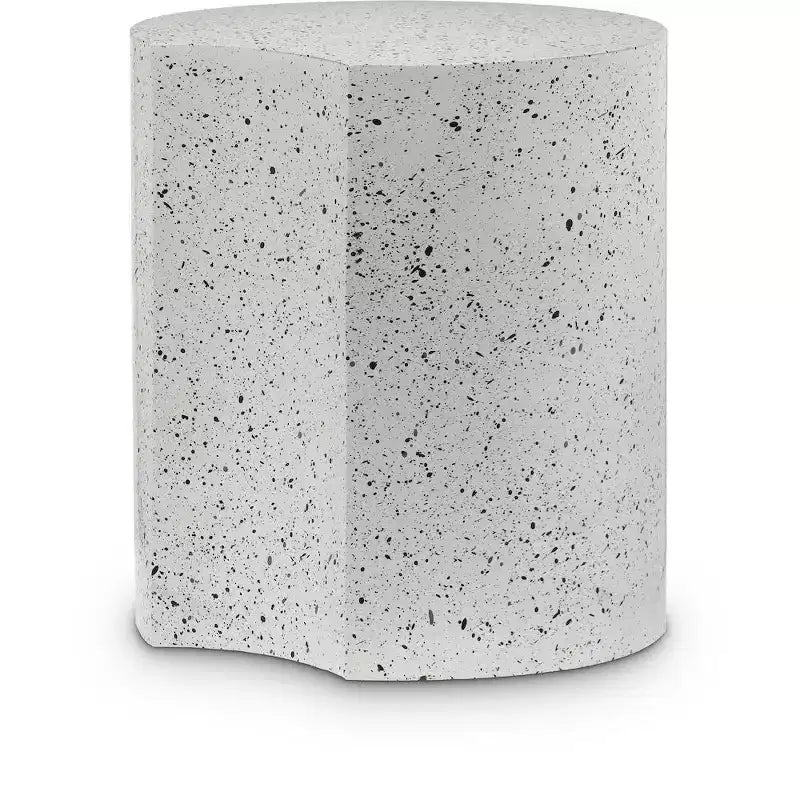 Table d'appoint Dimple Black Iron, Table d'appoint modulaire en terrazzo, Design gigogne contemporain