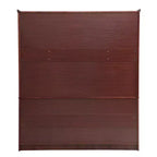 Armoire en merisier de 156 cm avec 3 tiroirs, étagères et tringle de penderie