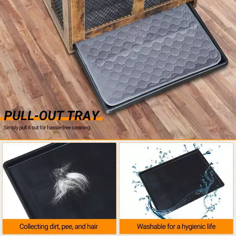 Panneau de particules démonté avec porte simple en triamine, avec plateau et coussin en bois pourri 94*60*66.5cm, table d'appoint M