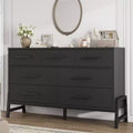 7 Dresser for Bedroom, Freestanding 52 Wide Drawer Dresser with Storage, Wooden Closet Storage Chest for Living Room, Bedroom, Entryway