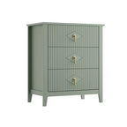 Commode cannelée de 54 pouces de large, commode en bois à 7 tiroirs pour chambre à coucher, commode moderne, armoire de rangement pour salon, couloir