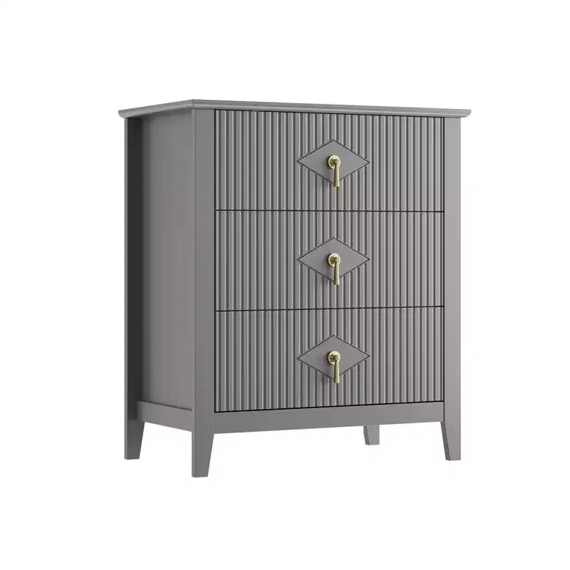 Commode cannelée de 54 pouces de large, commode en bois à 7 tiroirs pour chambre à coucher, commode moderne, armoire de rangement pour salon, couloir