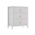 Commode cannelée de 54 pouces de large, commode en bois à 7 tiroirs pour chambre à coucher, commode moderne, armoire de rangement pour salon, couloir