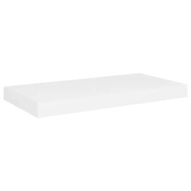 Lot de 2 étagères murales hexagonales en MDF blanc et métal, moyennes