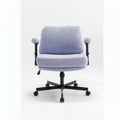 Criss-Cross Flip-Arm Chair on Wheels C Thick Cushion, Wide Seat, Swivel Desk for Home/Apartment/Bedroom